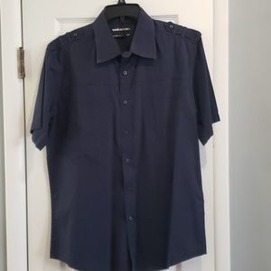 Mens casual navy shirt